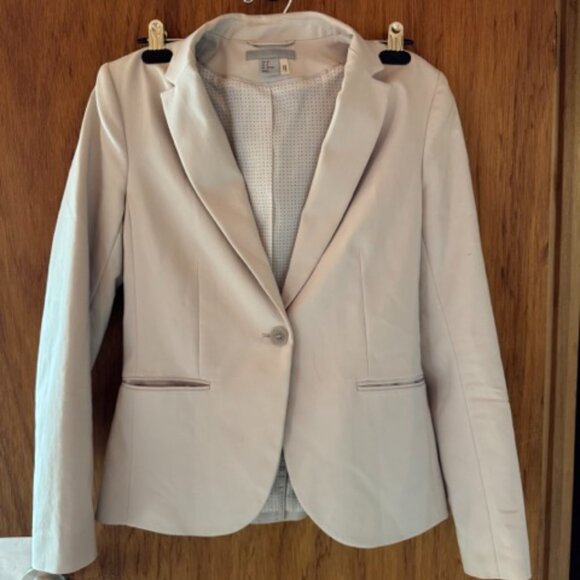 H&M Womens Blazer [US 8] Cream Color - Picture 2 of 5